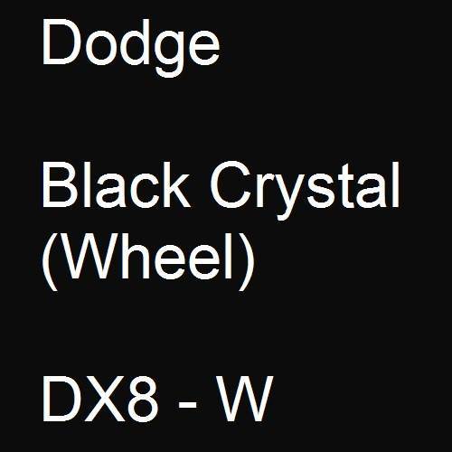 Dodge, Black Crystal (Wheel), DX8 - W.